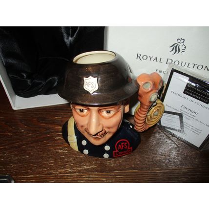 Royal Doulton Fireman International Collectors Club Character Jug D7215 BNIB