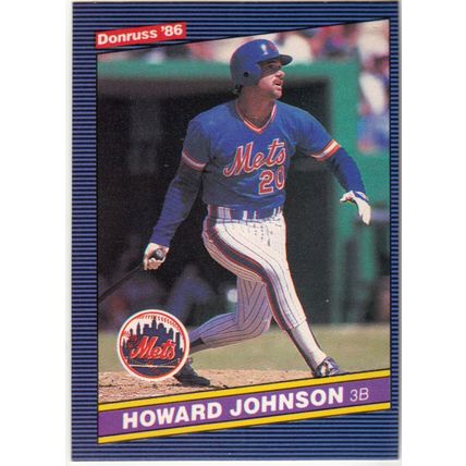 1986 Donruss baseball card 312 Howard Johnson