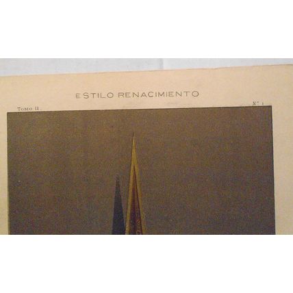Estilo Renacimiento : Alabarda del siglo XVII - lithograph ca 1890 by J. Seix.