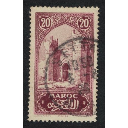 Fr. Morocco Tower of Hassan Rabat Red Brown 1923 Canc SG#129a MI#56 Sc#96