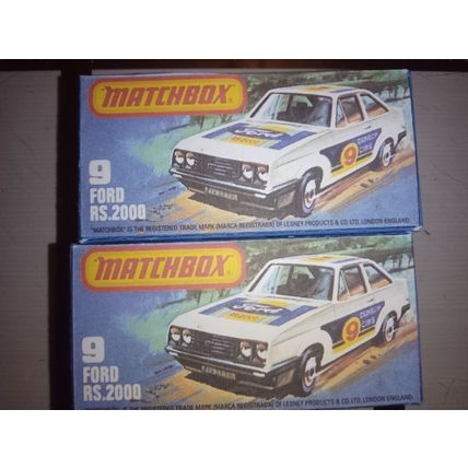 Matchbox - No9 Ford Escort RS 2000 - Replica / copy box