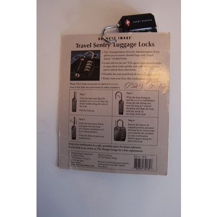 Travel Sentry Luggage Lock Sharper Image