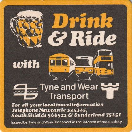 BEER MAT - McEWANS BREWERY - BEST SCOTCH/DRINK & RIDE - (Cat No 118) - (1984)