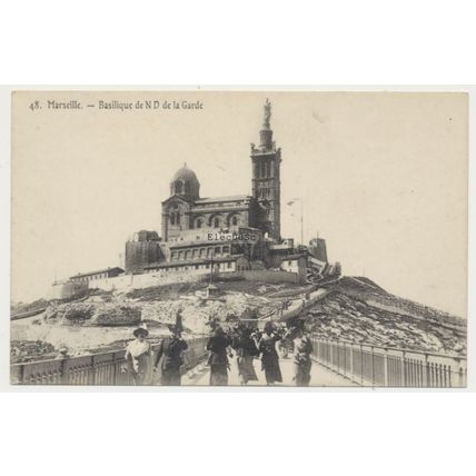 MARSEILLE Basilique Notre-Dame de la Garde France early 20th C. RPPC No. 48