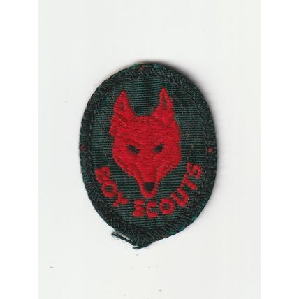 Scout Badge UK Pre 1967 - Wolf Cub Tenderpad - Black Back - Used (BY55)