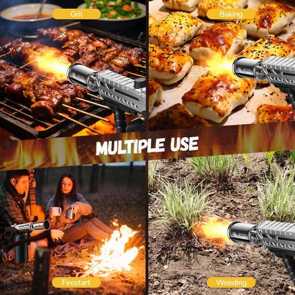 Powerful Grill Torch Gun | Propane Torch Gun, Adjustable Flamethrower | Blowtorc
