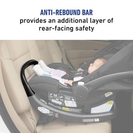 Graco Snugride Snugfit Infant Car Seat with Simply Safe Adjust Harness System, B