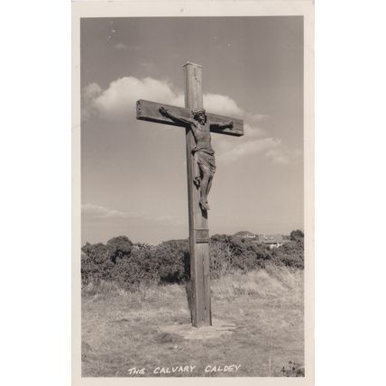 ED 334 CALDEY - THE CALVARY. RP POSTCARD