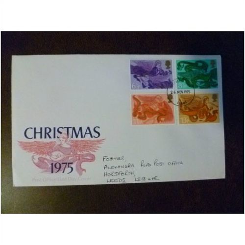 1975 GB FDC Collection year set of 8 first day covers stamps 2 Leeds
