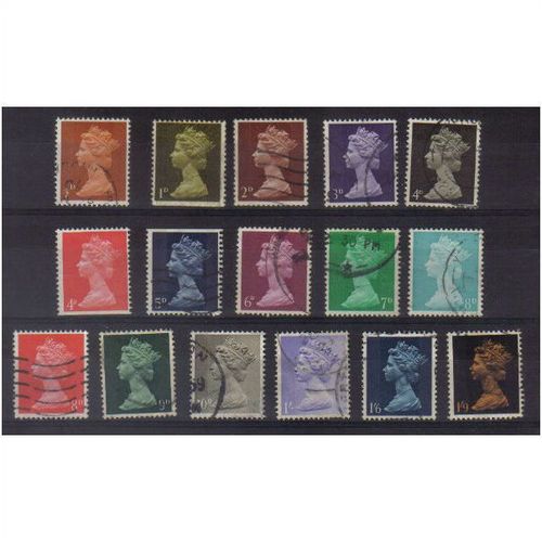 1967 GB DEFINITIVES SET F/U SG 723-744