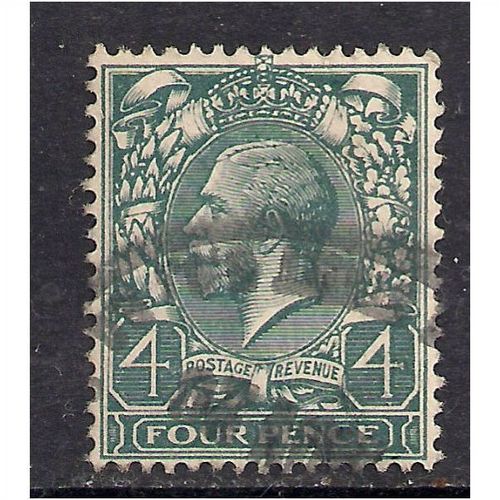 GB 1912 - 24 KGV 4d Grey Green used WMK 100.(672 )