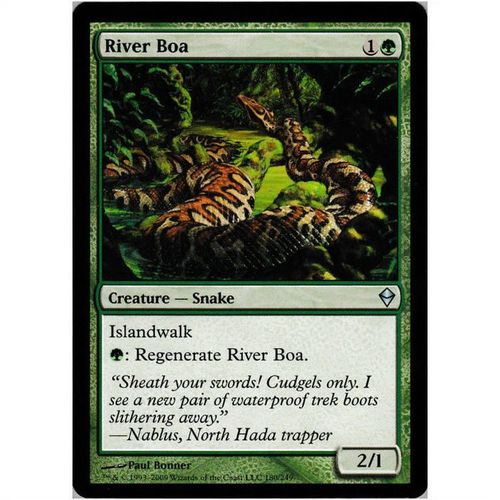 Magic the Gathering - Zendikar - #180/249 - River Boa