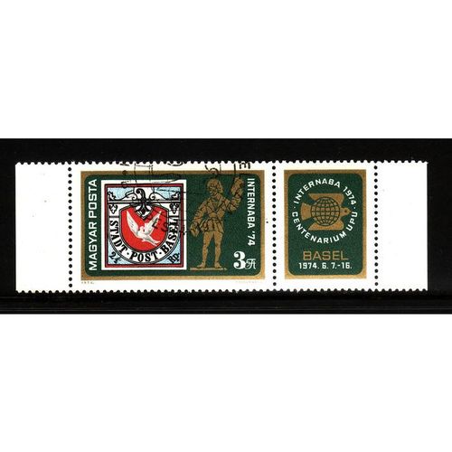 HUNGARY 1974 3fo INTERNABA STAMP EXHIBITION SG 2886 FINE USED#2