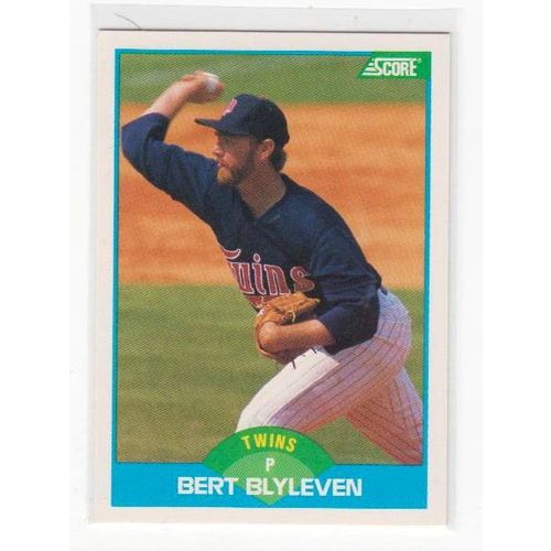 1989 Score Bert Blyleven baseball card #215 – Twins