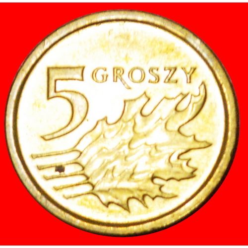 GREAT BRITAIN: POLAND ★ 5 GROSHES 2015 MINT LUSTER! LOW START ★ NO RESERVE!