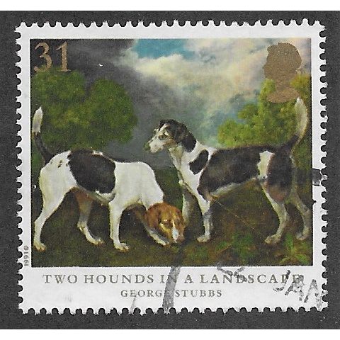 1991 31P 'DOGS - PAINTINGS' FINE USED (EBID58-740)