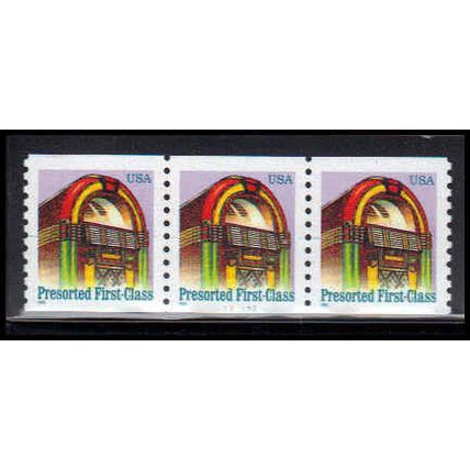 2911 25c Juke Box Very Fine MNH PNC 222222/3 PA3428
