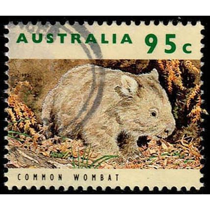 Australia 1992 Threatened Animals 95c Used Stamp Wombat.