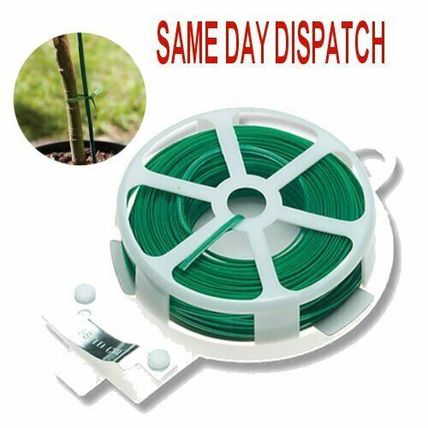 Wire Ties Plastic Twist Plant Ties Coated Garden Plant Tie Roll with Wire Cutter