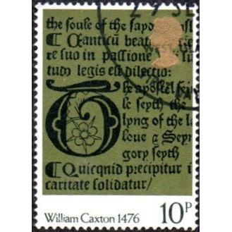 1976 500th Anniv of British Printing 10p Value. The Tretyse of Love. Fine Used