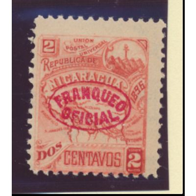 Nicaragua Stamp Scott #O92, Mint Hinged