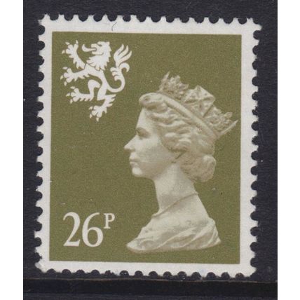 S73 XSL58 26p Drab QUESTA PVA (White back) SCOTLAND - Unmounted Mint