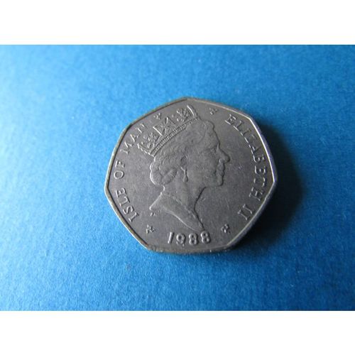 1988 QUEEN ELIZABETH II ISLE OF MAN 20 PENCE FREE POST. AD