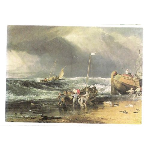 A COAST SCENE by J M W Turner unused postcard #
