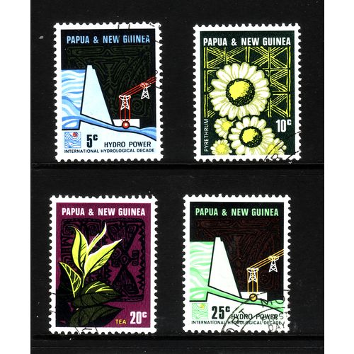 PAPUA NEW GUINEA 1967 LALOKI RIVER HYDR0 ELECTRIC SG113/116 SET 4V FINE USED
