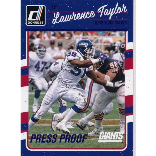 2016 Donruss Football Press Proof Blue 207 Lawrence Taylor New York Giants