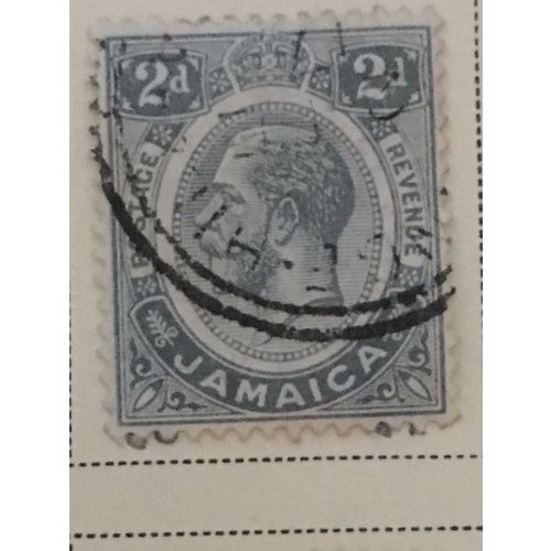 Jamaica KGV 1912 2d Grey Used SG 60 postage stamp king george