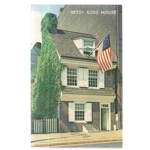 BETSY ROSS HOUSE, PHILADELPHIA, PENNSYLVANIA unused postcard =