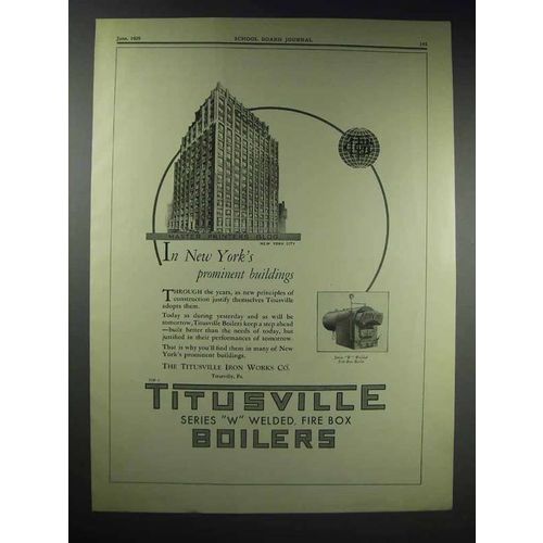 1929 Titusville Boiler Ad - Master Printers Building