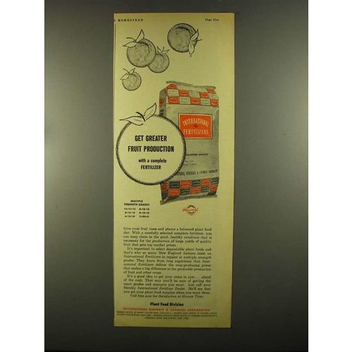 1955 International Minerals & Chemical fertilizer Ad - Fruit Production