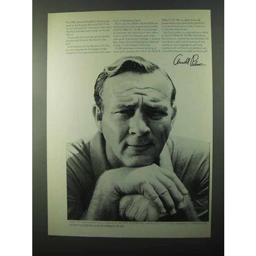 1971 Golf's Tribute to Ike Ad - Arnold Palmer