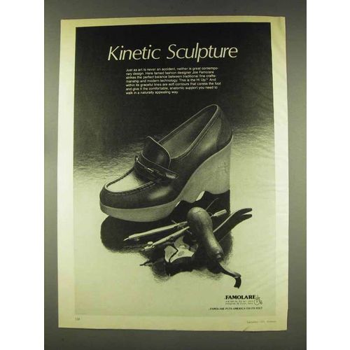1977 Famolare Hi Up Shoe Ad - Kinetic Sculpture