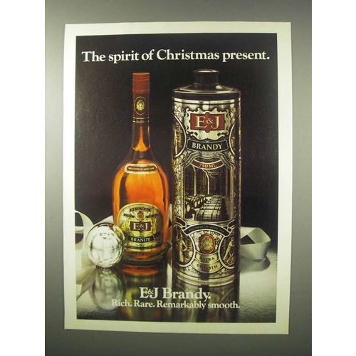 1979 E&J Brandy Ad - The Spirit of Christmas Present