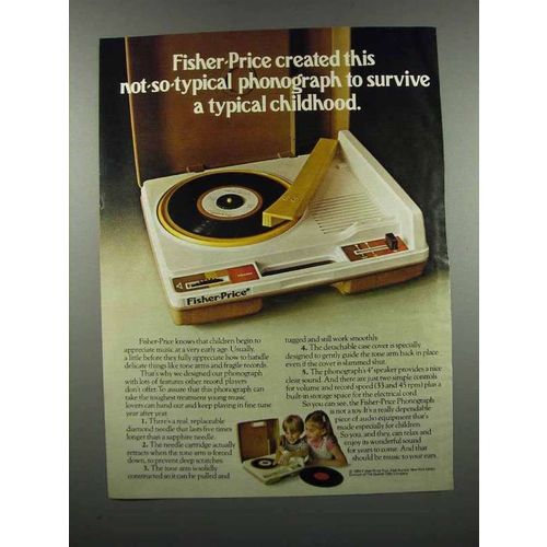 1983 Fisher-Price Phonograph Ad - Survive Childhood