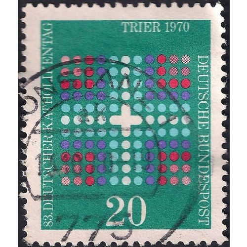 GERMANY, 83rd Catholic Day, Trier, green 1970, 25 Pf