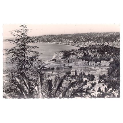 THE PORT, NICE, FRANCE. unused vintage postcard RP