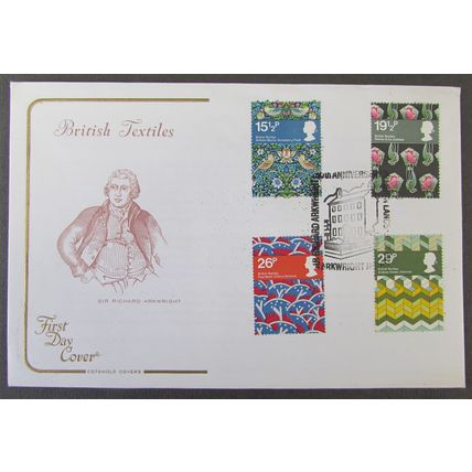 COTSWOLD - BRITISH TEXTILES FIRST DAY COVER 1982