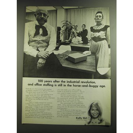 1969 Kelly Girl Ad - 100 years after the industrial revolution