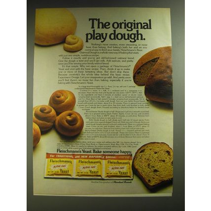 1974 Fleischmann's Yeast Ad - The original play dough