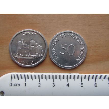 National Transport Conwy Castle 50 Token (e150)