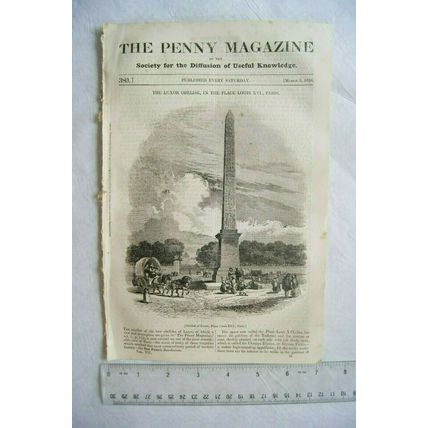 1838 The Penny Magazine No. 380 Portland, aborigines South Africa, Erasmus
