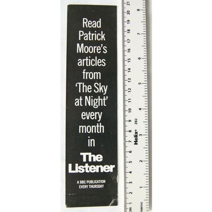 Vintage bookmark - The Listener, Read Patrick Moore's article from The Sky at Ni