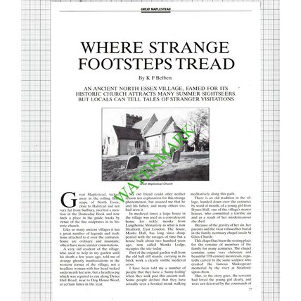 Great Maplestead Church Essex - 1990 Article