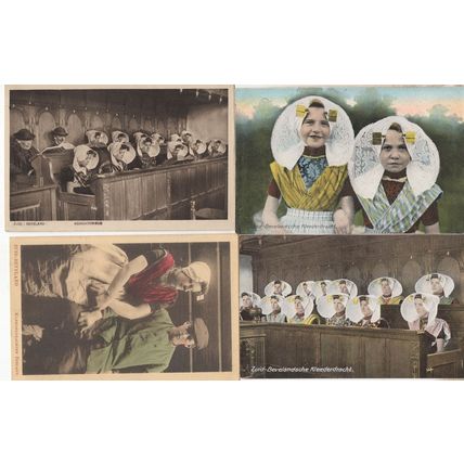 Beveland Zeeland Fashion Costume Holland 4x Old Postcard s