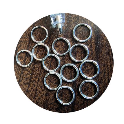 7mm 925 Stirling Silver Open Jump Rings Jewellery Making/Repair 6 pack sizes C12
