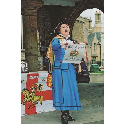 Pearl Capewell Peterborough LadyTown Crier Postcard